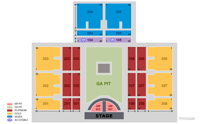 Seating Chart For Winstar Casino Concerts