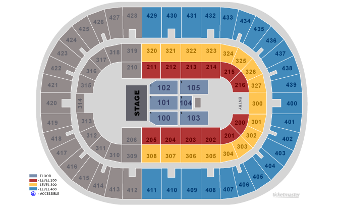 Seating Chart. Official Ticketmaster site