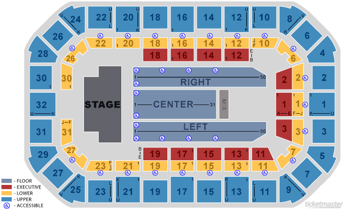 Dow Event Center Theater Seating Chart