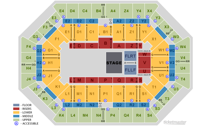 Seating Chart. Official Ticketmaster site