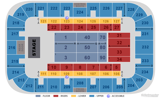 Seating Chart. Official Ticketmaster site