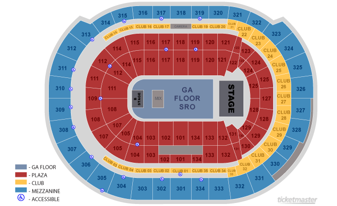 The seating chart for Emotional Roadshow has a B-Stage. What could this ...