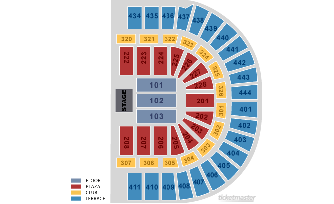 Seating Chart. Official Ticketmaster site