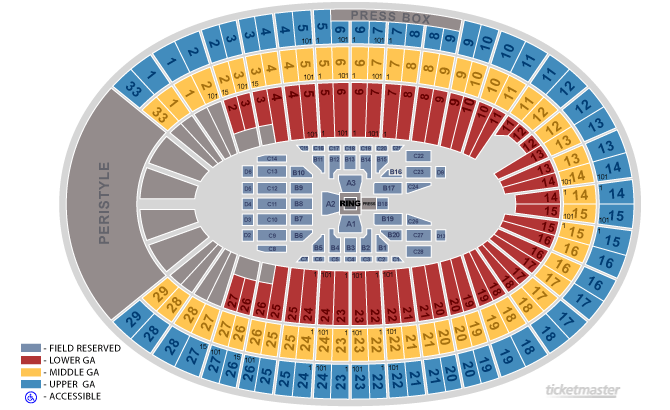 Seating Chart. Official Ticketmaster site