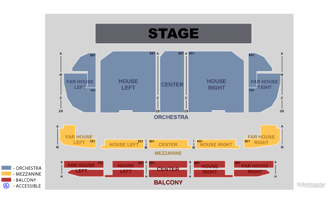 Seating Chart. Official Ticketmaster site