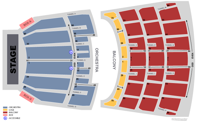 Seating Chart. Official Ticketmaster site