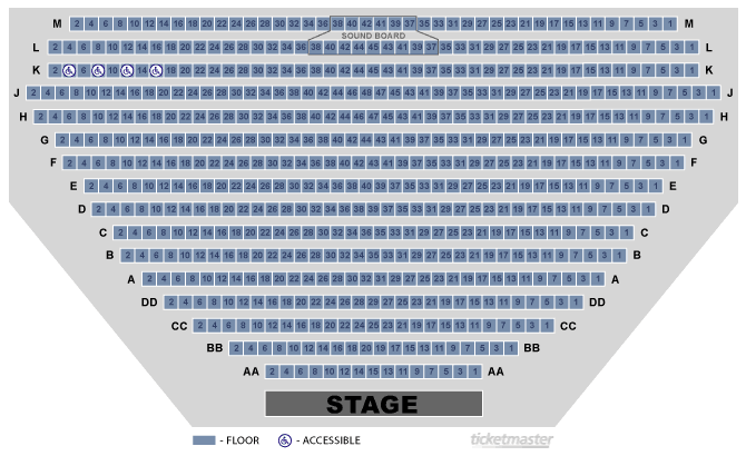 Seating Chart. Official Ticketmaster site