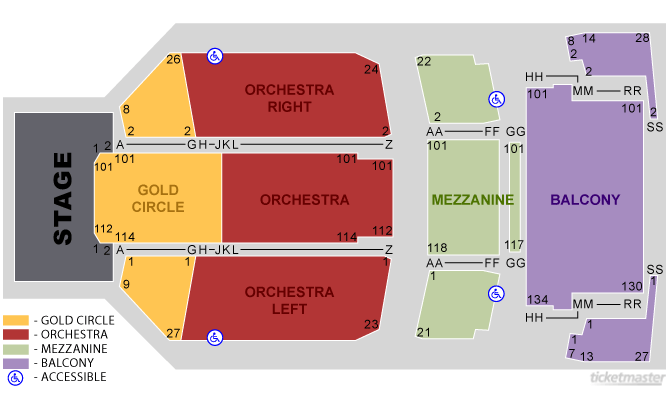 Riverside Performing Arts Center Seating Chart