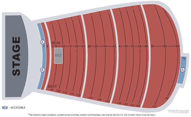 Red Rocks Reserved Seating Chart