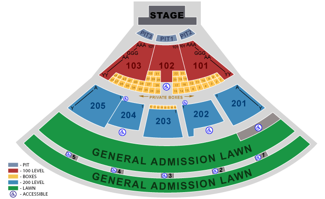 Fiddlers Green Virtual Seating Chart