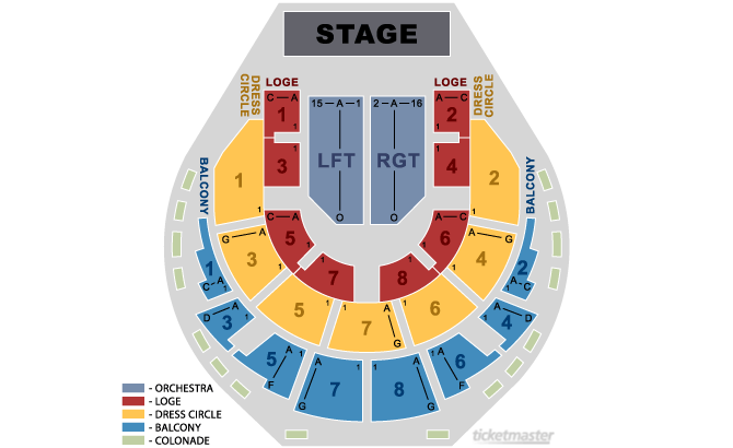 Seating Chart. Official Ticketmaster site