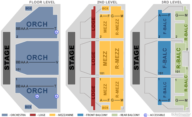 Seating Chart Official Ticketmaster Site