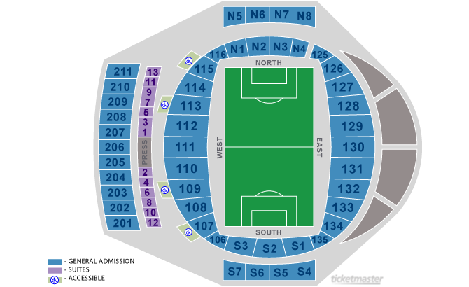 Spartan Stadium San Jose Seating Chart