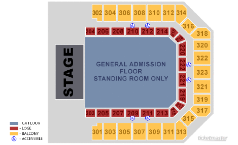 Bill Graham Civic Auditorium Detailed Seating Chart