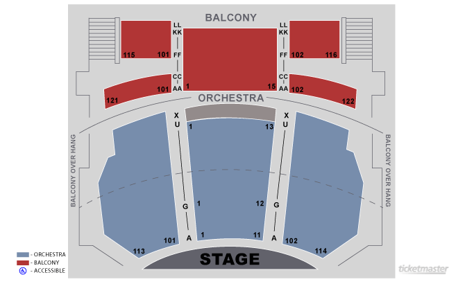 Seating Chart. Official Ticketmaster Site