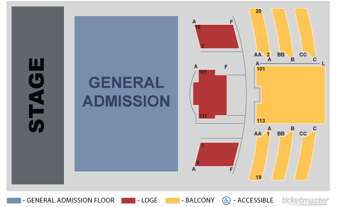 Westbury Theater Seating Chart With Seat Numbers