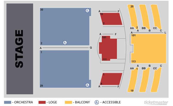 The Space Seating Chart