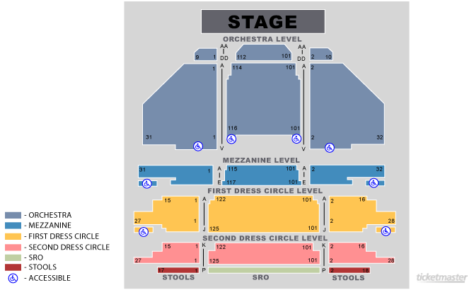 Seating Chart. Official Ticketmaster site