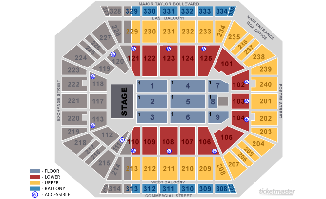 Seating Chart. Official Ticketmaster site