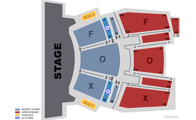 grand theater at foxwoods casino seating chart