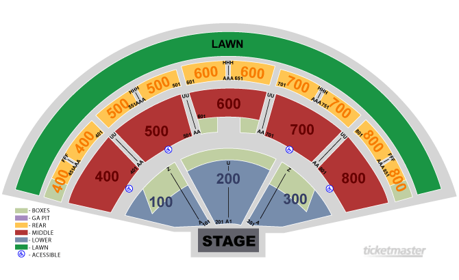 Xfinity Theater Ct Seating Chart