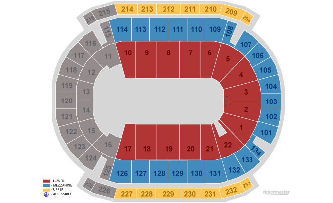 Seating Chart. Official Ticketmaster site