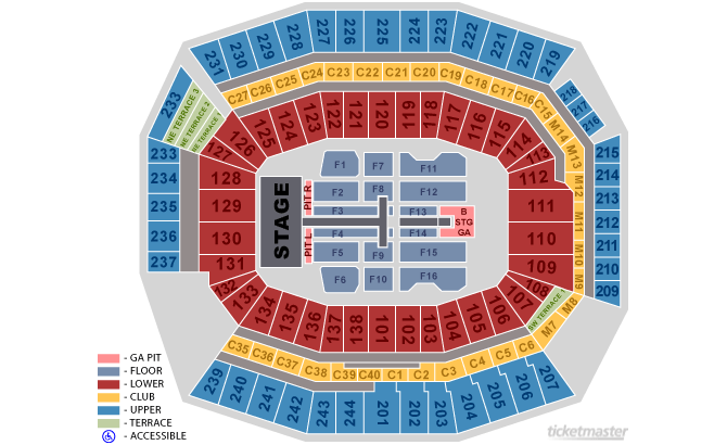 John Paul Arena Seating Chart