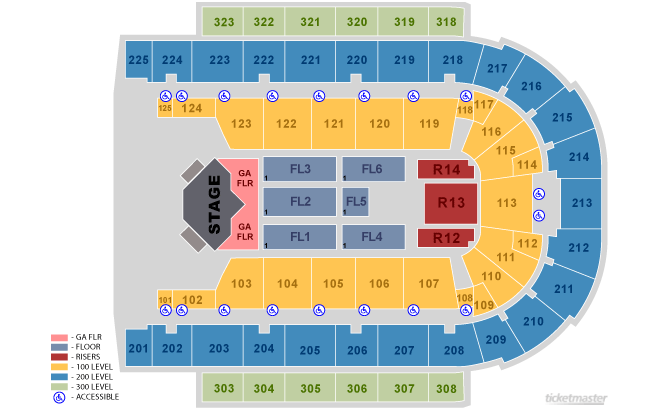 Seating Chart. Official Ticketmaster site