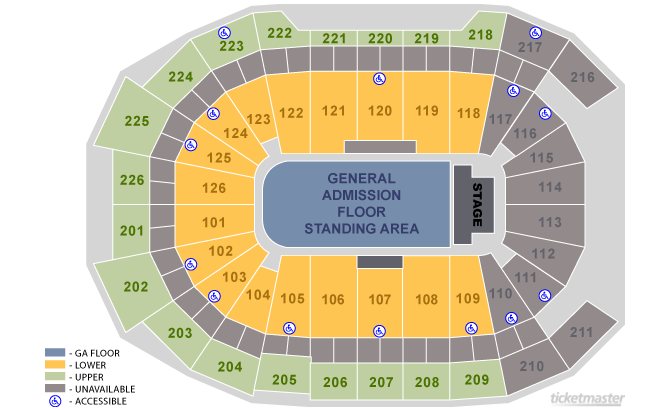 Giant Center Concert Seating Chart
