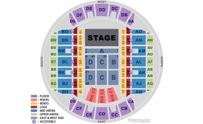 Seating Chart. Official Ticketmaster site