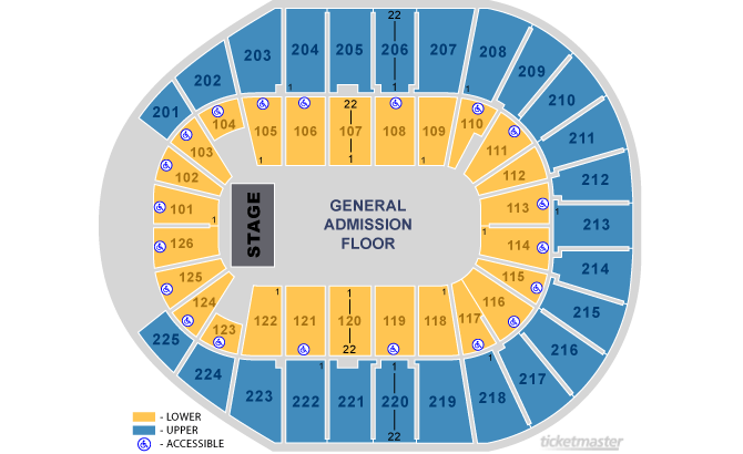 Seating Chart. Official Ticketmaster site