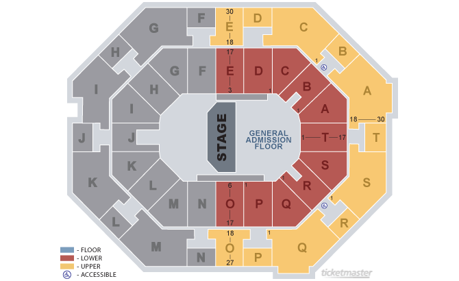 Lakefront Arena Seating Chart Concerts