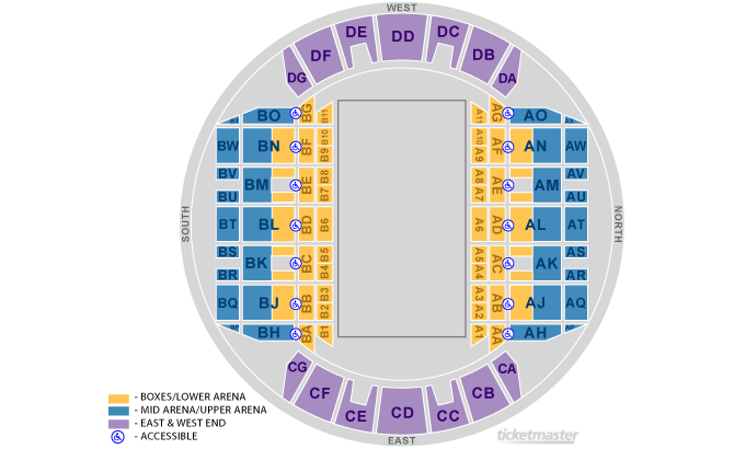 Seating Chart. Official Ticketmaster site