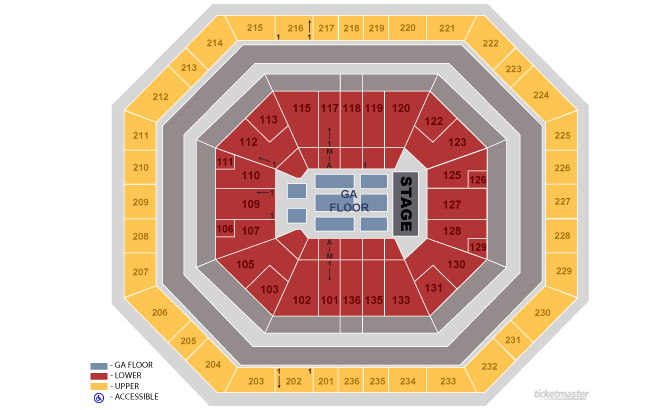 Bud Walton Arena Concert Seating Chart