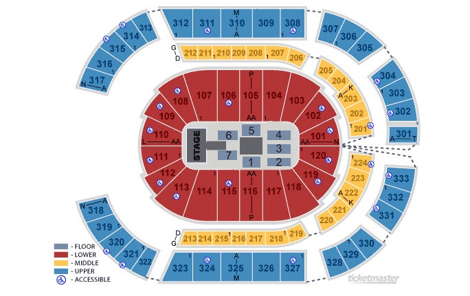 Bridgestone Arena Seating Chart With Rows - Bridgestone Arena Seating