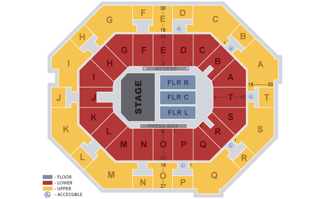 Lakefront Arena Seating Chart