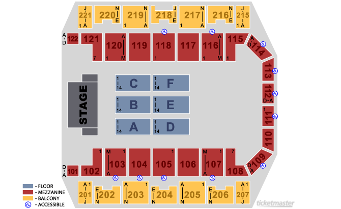 Seating Chart. Official Ticketmaster site