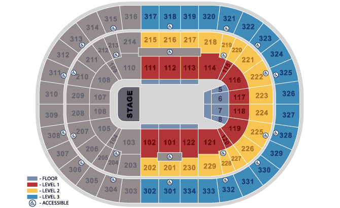 Seating Chart. Official Ticketmaster site