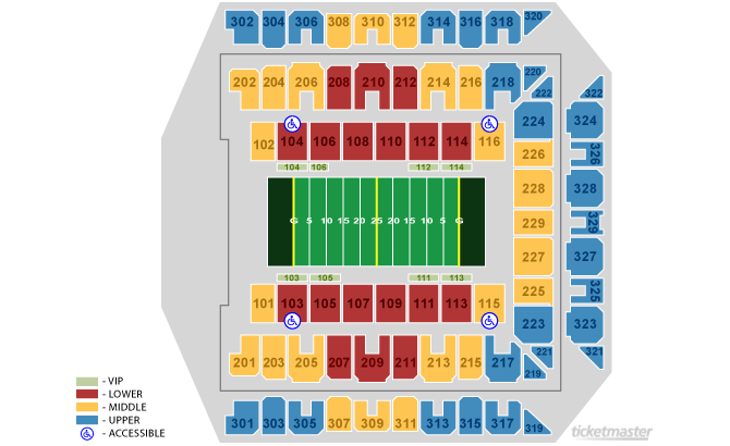 Seating Chart. Official Ticketmaster site