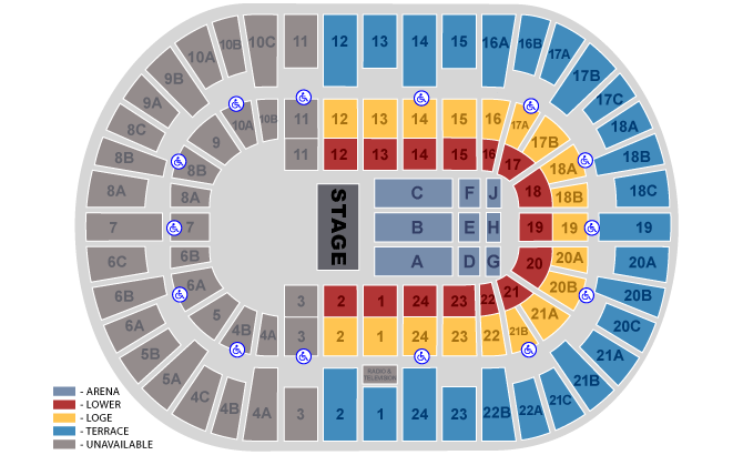 Seating Chart. Official Ticketmaster site