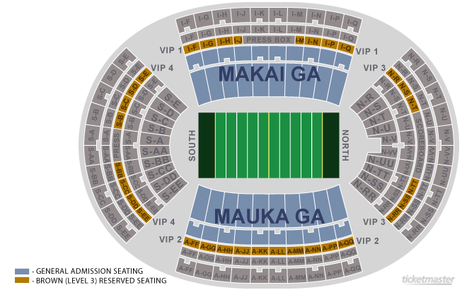 Aloha Stadium Concert Seating Chart