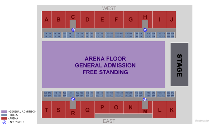 Del Mar Arena Concert Seating Chart