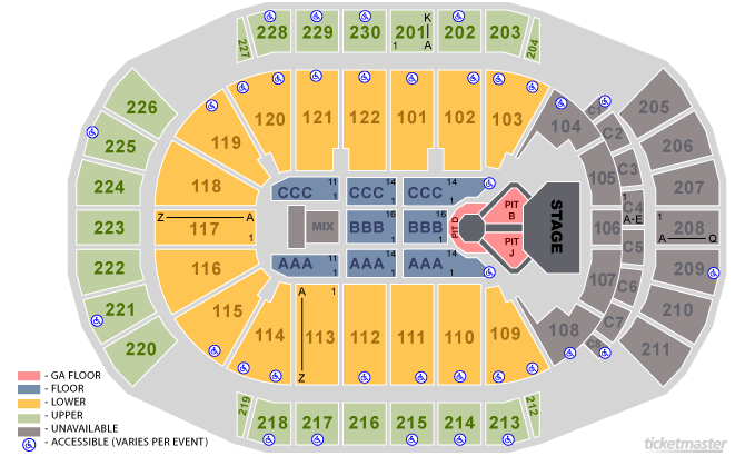 Jobing Arena Concert Seating Chart