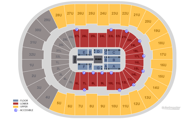 Nutter Center Seating Chart Wwe
