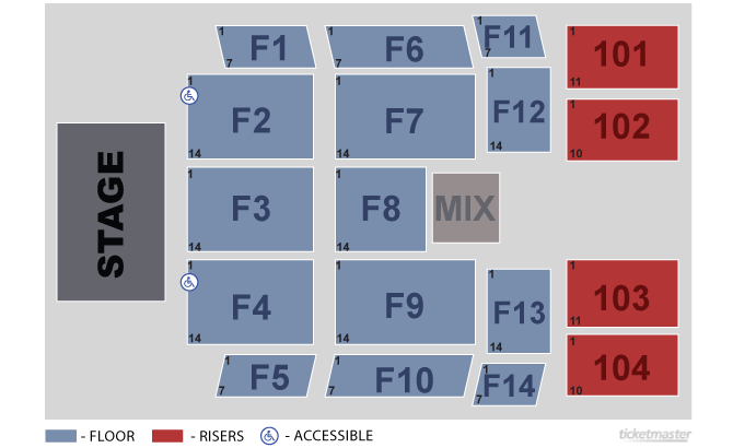 Cox Business Center Ballroom Seating Chart