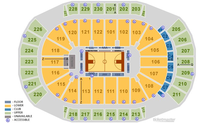 Glendale Gila River Arena Seating Chart