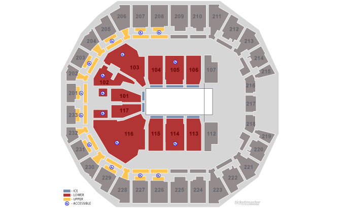 Seating Chart At Spectrum Center