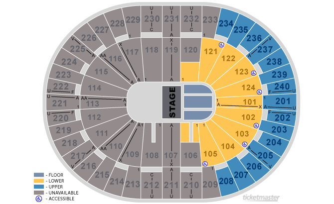 Joel Veterans Memorial Coliseum Seating Chart