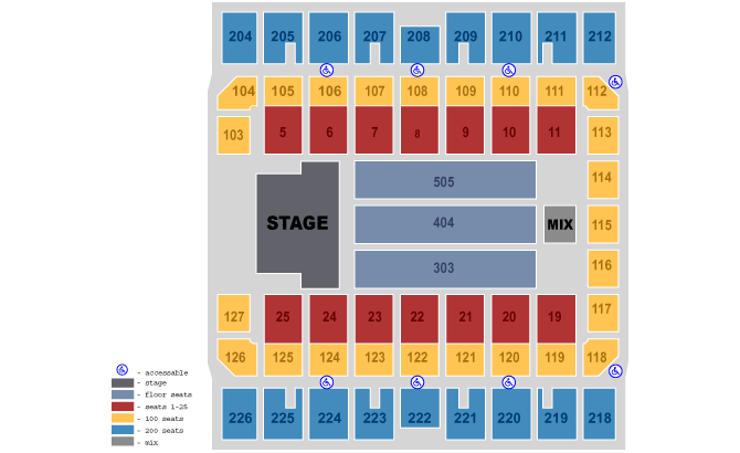 Macon Centreplex Seating Chart Concert