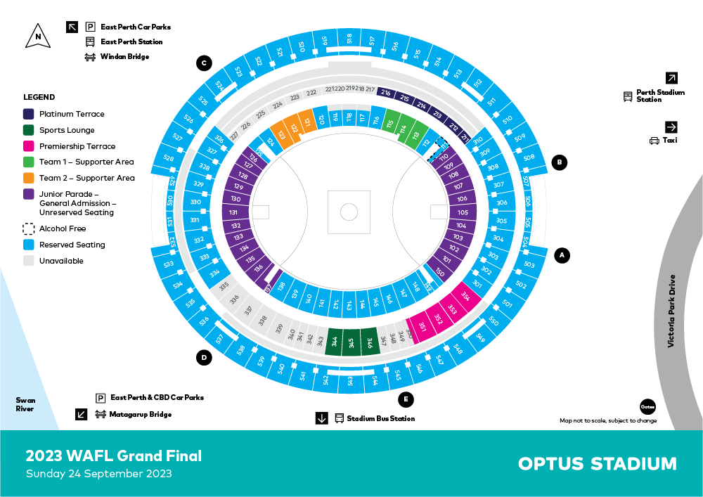 Optus Stadium Burswood, WA Tickets, 2023 Event Schedule, Seating Chart